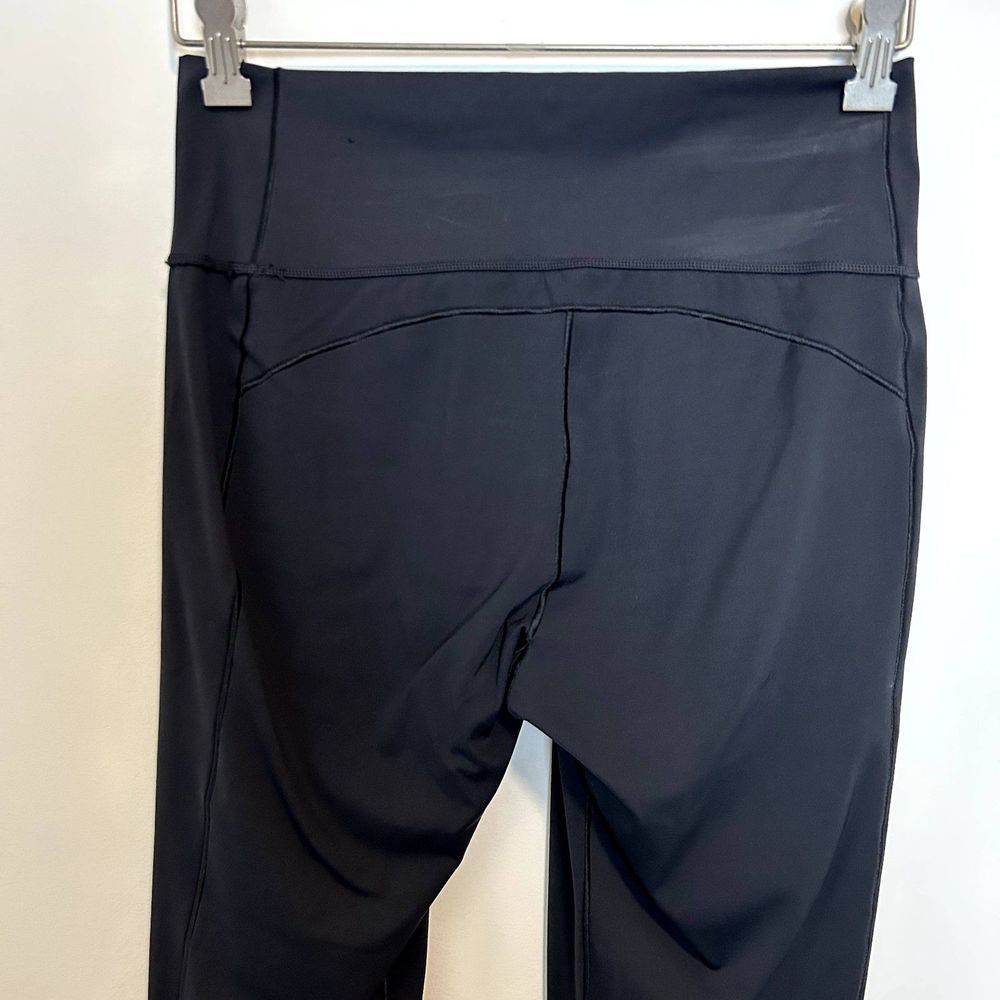 Adidas Womens Athletic Leggings Size Large Black Solid Casual Lounge Stretchy - Picture 13 of 14